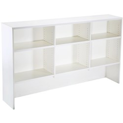 FNX RAPID SPAN HUTCH 1800W x 315D x 1070H 6 Shelves All White