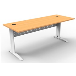 FNX RAPID SPAN OFFICE DESK 1800W x 700D x 730mmH Beech/White