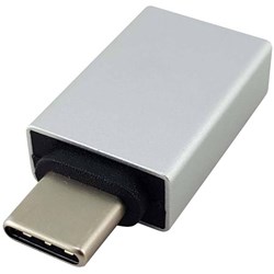 Shintaro USB-C Male to USB-A Female Adaptor Silver SH-ADUSBCUSBA
