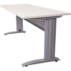 FNX RAPID SPAN OFFICE DESK 1500W x 700D x 730mmH White/Silver
