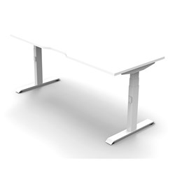 FNX BOOST+ WORKSTATION 1800W x 750D x 620-1270mmH White/White