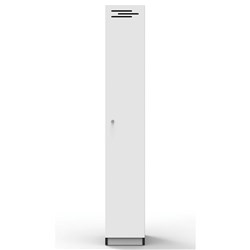 FNX INFINITY MELAMINE LOCKER 1 Door 305W x 455D x 1850mmH White with Black Edging