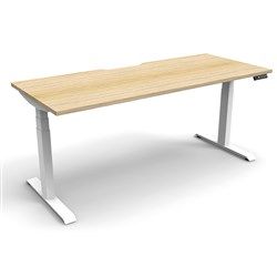 FNX BOOST+ WORKSTATION 1800W x 750D x 620-1270mmH Oak/White