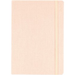 COLLINS DESIGNER DIARY Texture Fabric A5 Week toView Peach