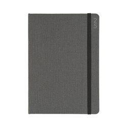 COLLINS DESIGNER DIARY Texture Fabric A5 Week toView Charcoal