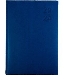 DEBDEN SILHOUETTE DIARY A5 Day to a Page Navy