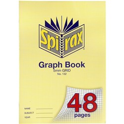 SPIRAX GRAPH BOOK No.132 5mm Grid