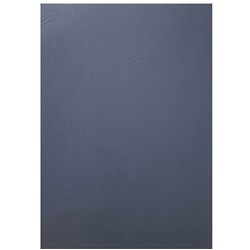 REXEL BINDING COVER Leathergrain 250gsm Blue Pk100