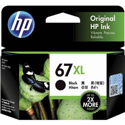 HP #67XL 3YM57AA INK CARTRIDGE High Yield Black