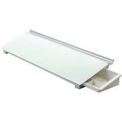 QUARTET GLASSBOARD DESKTOP PAD 460 x 150mm Durable glass dry-erase surface