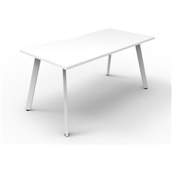FNX ETERNITY WORKSTATION Single Sided 1800Wx750Dx730mmH White Top White Base