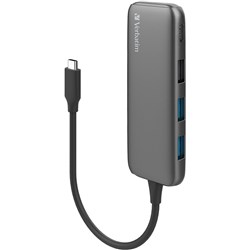 VERBATIM 4 Port USB-C to USB-A 3.1 Hub 5Gbps Data Transferr