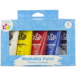 JASART BYRON KIDS WASHABLE 75ml Primary set of 5