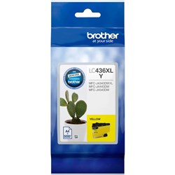 BROTHER LC436XL INK CARTRIDGE High Yeild Yellow