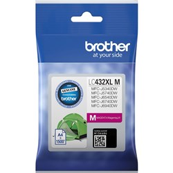 BROTHER LC432XL INK CARTRIDGE M MAGENTA 1500 pages