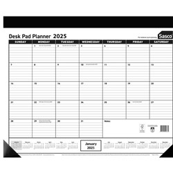 SASCO DESK PAD PLANNER 430 x 555mm Month To View