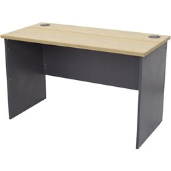 FNX RAPID WORKER OFFICE DESK 1500 W x 750 D x 730mm H Natural Oak/Ironstone