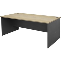 FNX RAPID WORKER OFFICE DESK 1800 W x 900 D x 730mm H Natural Oak/Ironstone
