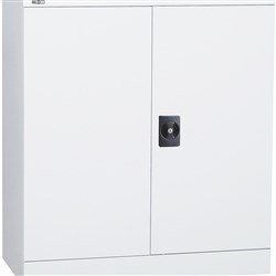 RAPIDLINE GO SWING DOOR STEEL Cupboard 910W x 450D x 1015mmH White