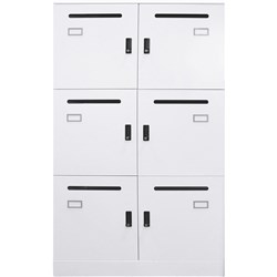 FNX GO OFFICE LOCKER UNIT 6 Compartments 800W x 486D x 1375mmH White China