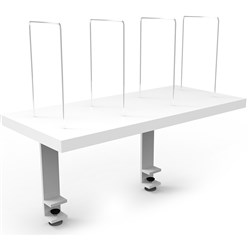 FNX CLAMP MOUNT SHELF AND DIVIDERS 600W x 270D x 475mmH White and White