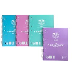 SPIRAX KODE NOTEBOOK A4 5 Subject, 250Pages Metalic