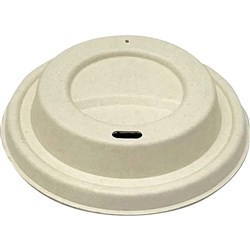 EARTH BIODEGRADABLE CUP LIDS 12/16oz White pack of 50