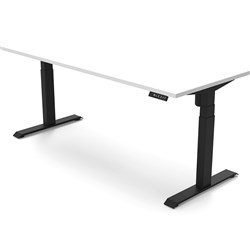 FNX BOOSTL ELECTRIC SIT STAND 1800L x 750D (620 - 1270H mm) White Top Black Frame