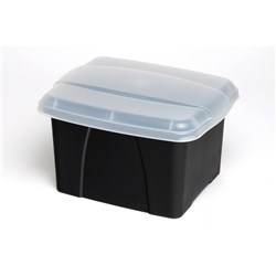 CRYSTALFILE ENVIRO PORTA BOX L490xW400xH285mm Black/Clear