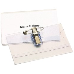 REXEL CONVENTION CARD HOLDER with Pin & Clip Box/50