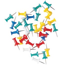 MARBIG PUSH PINS Assorted Pk30