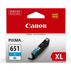 CANON CLI651XLC XL INK TANK Cyan XL iP7260 MG6360 MG5460