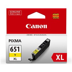 CANON CLI651XLY XL INK TANK Yellow XL iP7260 MG6360 MG5460