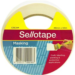 SELLOTAPE MASKING TAPE 48mmx50m Cream /Roll