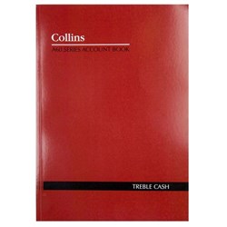 COLLINS A60 ANALYSIS BOOK A4 Treble Cash Red