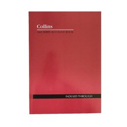 COLLINS A60 ANALYSIS BOOK A4 Indexed Through Red