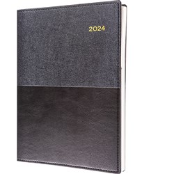 COLLINS VANESSA SERIES DIARY A4 1 Day to a Page Black