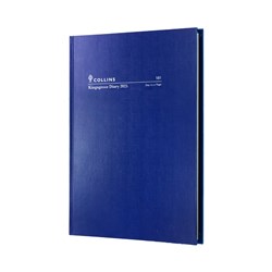 COLLINS KINGSGROVE DIARY A5 1 Day to Page 1Hr Blue