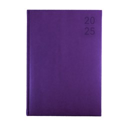 DEBDEN SILHOUETTE DIARY A4 Day to Page Purple