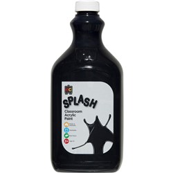 SPLASH CLASSROOM ACRYLIC PAINT 2L LICORICE BLACK