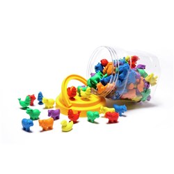 LEARNING CAN BE FUN COUNTERS Farm Animals Jar Of 108 See Notes: