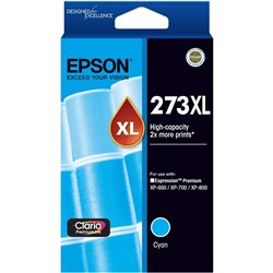 EPSON 273XL INK CARTRIDGE High Yield Cyan