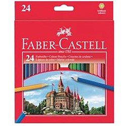 FABER CASTELL COLOURED PENCILS Classic Pack24