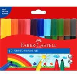 FABER CASTELL CONNECTOR PENS Jumbo Wallet/12