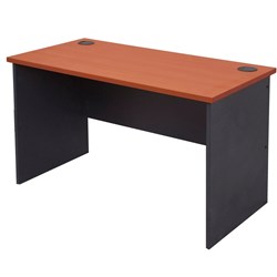 FNX RAPID WORKER OFFICE DESK 1200 W x 600 D x 730mm H Cherry & Ironstone