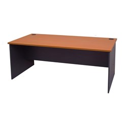 FNX RAPID WORKER OFFICE DESK 1500W x 750D x 730mmH Cherry and Ironstone