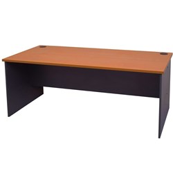 FNX RAPID WORKER OFFICE DESK 1800L x 900W x 730H Cherry and Ironstone