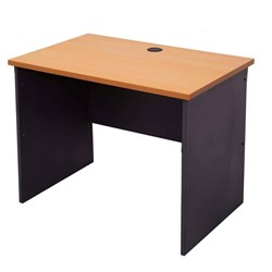 FNX RAPID WORKER OFFICE DESK 900W x 600D x 730mmH Beech And Ironstone