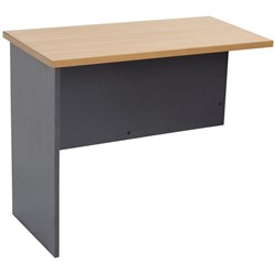 FNX RAPID WORKER DESK RETURN 900W x 450D x 730H Beech and Ironstone