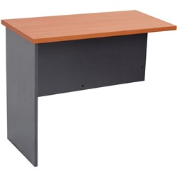 FNX RAPID WORKER DESK RETURN 900W x 600D x 730mmH Cherry and Ironstone
